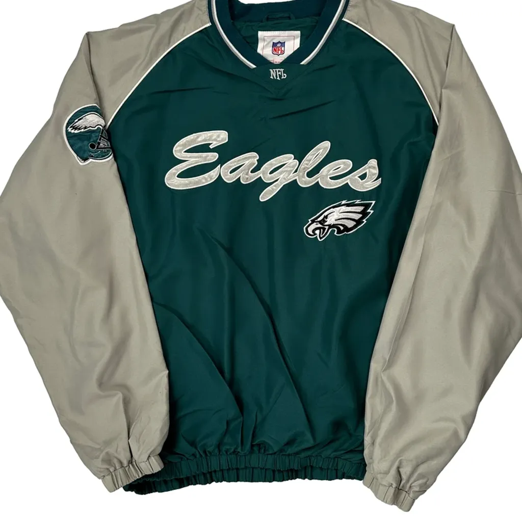 Eagles Nfl Football Windbreaker - 2XL Green Polyester - Image 5