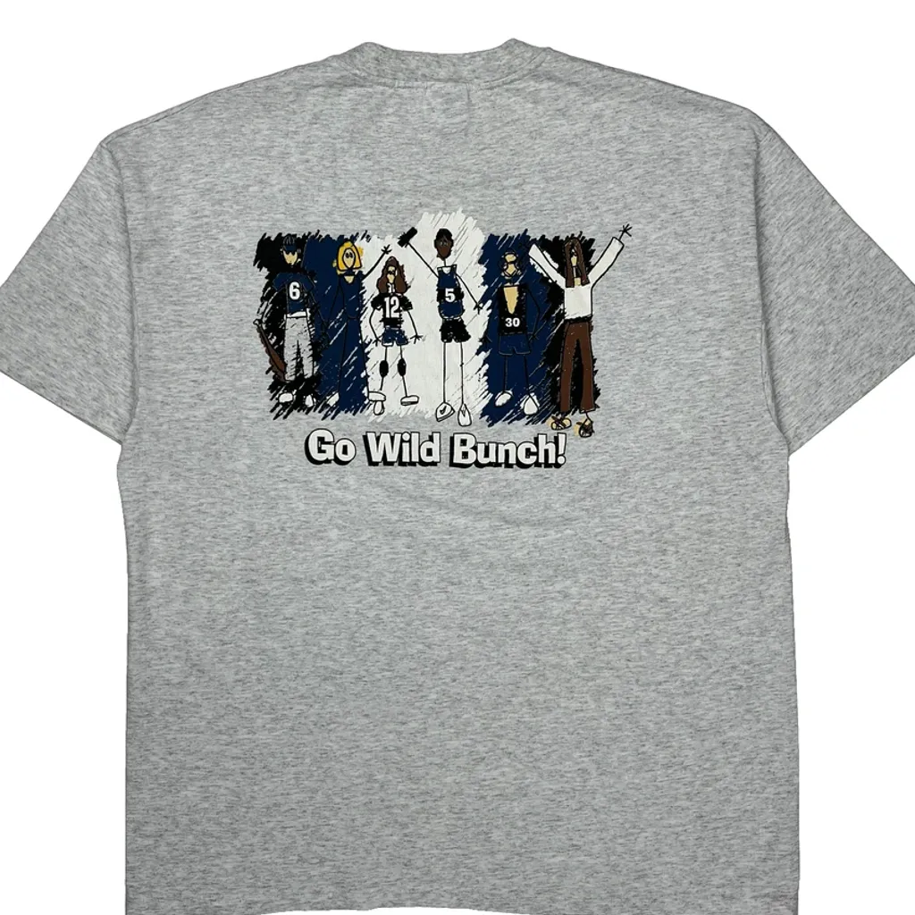 East Burke High Hanes Single Stitch T-Shirt - XL Grey Cotton Blend - Image 7