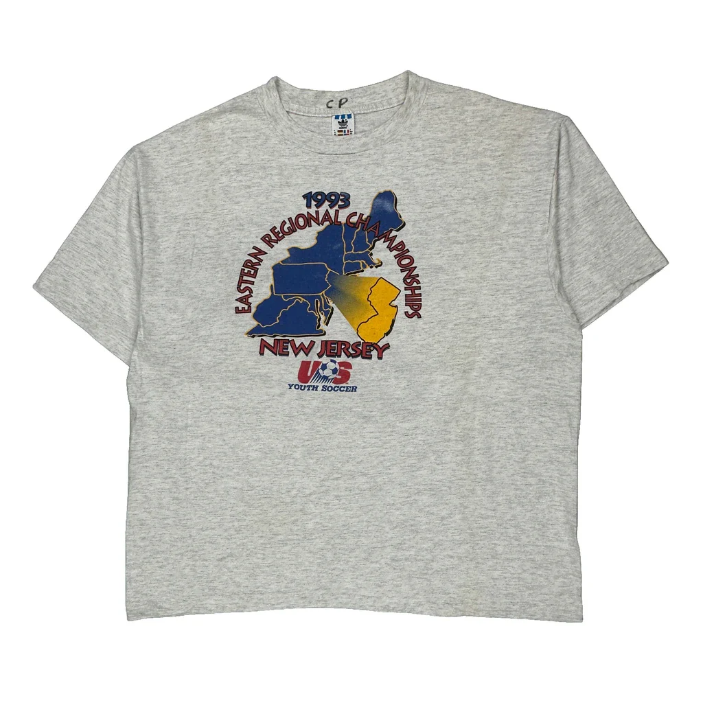 Eastern Regional Championships 1993 Adidas Single Stitch T-Shirt - XL Gray Cotton