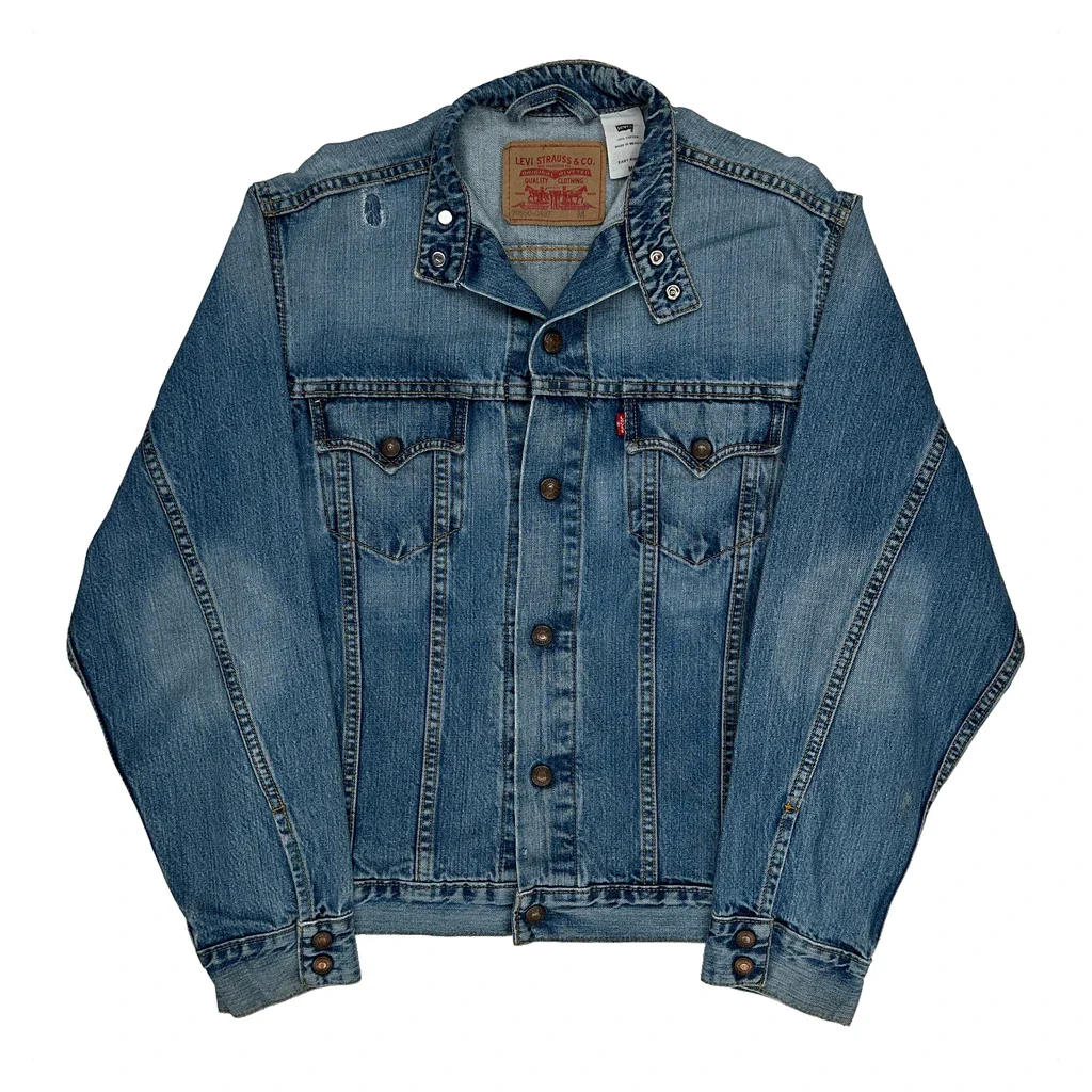 Easy Rider Levis Denim Jacket - Medium Blue Cotton