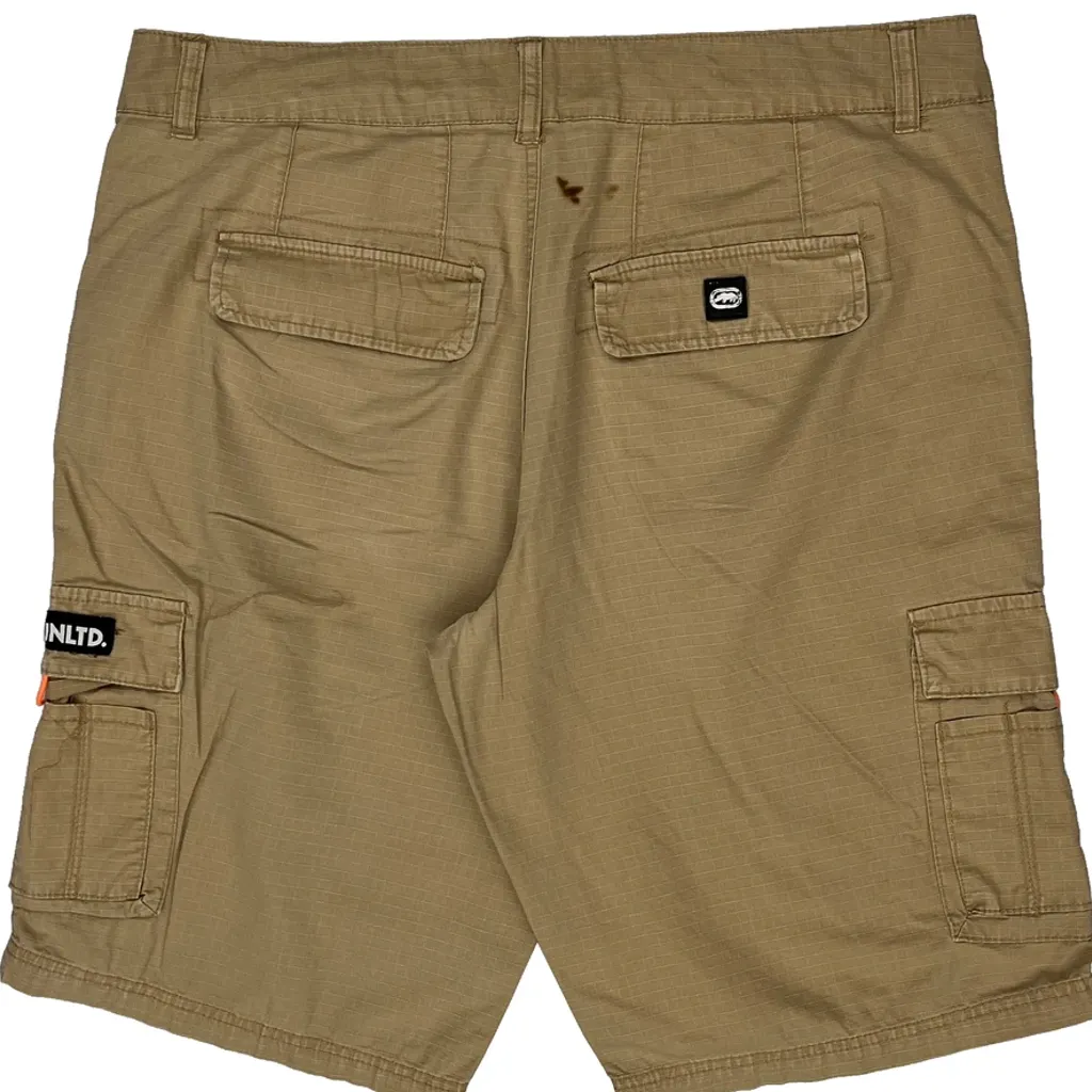 Ecko Unltd Cargo Shorts - 34W 11L Beige Cotton - Image 7