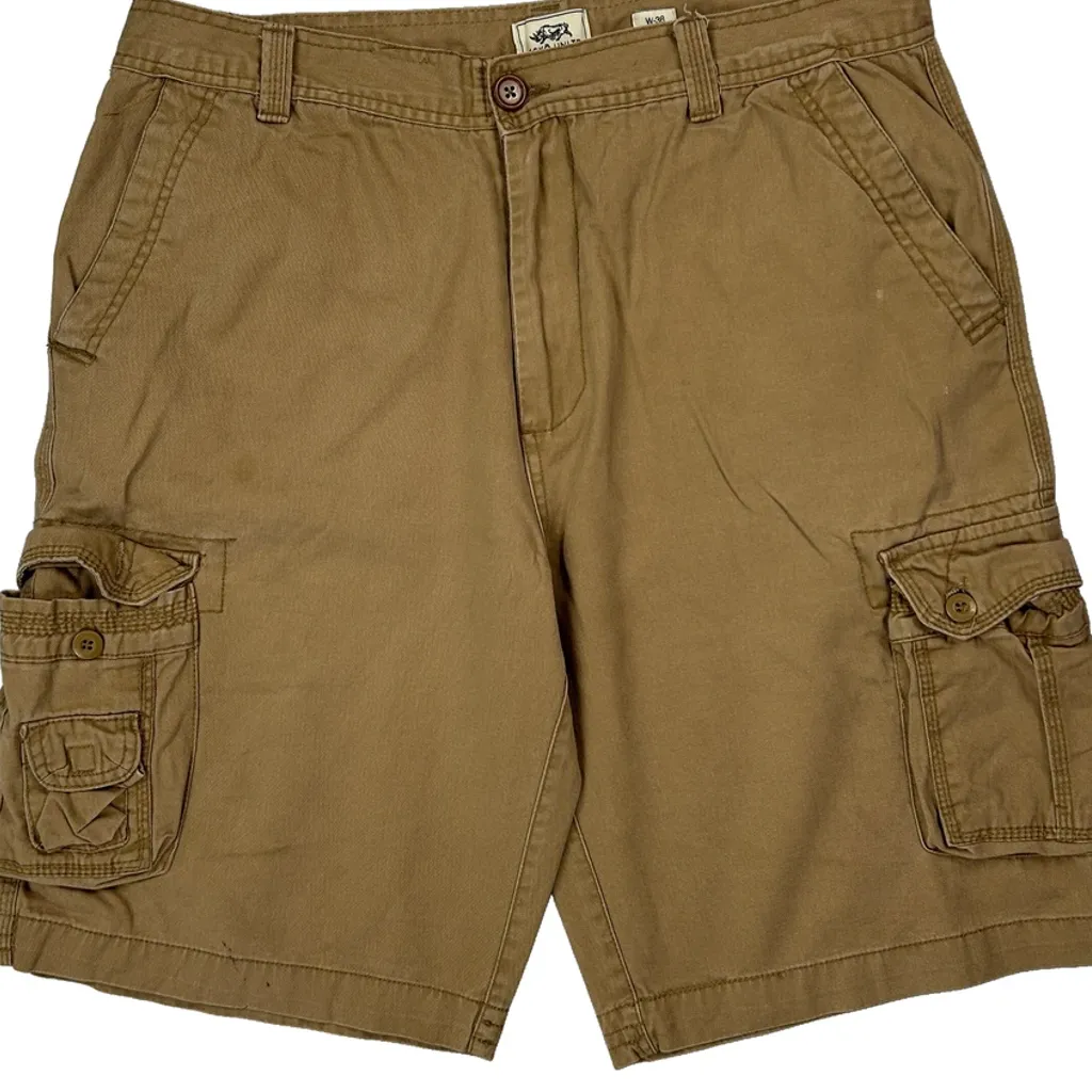 Ecko Unltd Cargo Shorts - 36W 11L Brown Cotton - Image 10