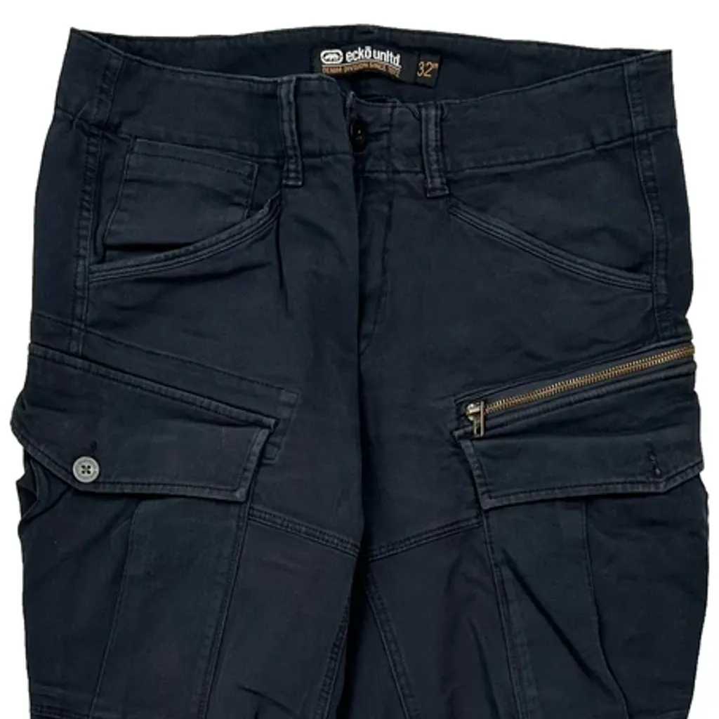 Ecko Unltd Cargo Trousers - 31W 29L Black Cotton - Image 9