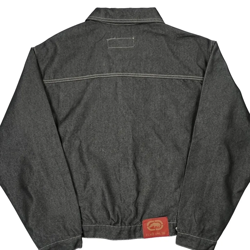Ecko Unltd Contrast Stitch Denim Jacket - 2XL Gray Denim - Image 7