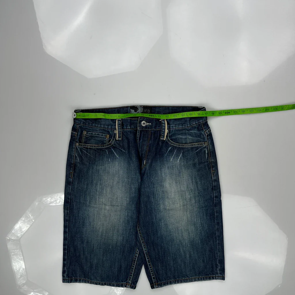Ecko Unltd Denim Shorts - 34W 11L Blue Denim - Image 3