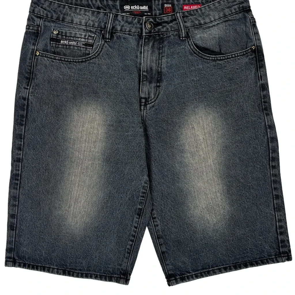 Ecko Unltd Denim Shorts - 36W 12L Grey Denim - Image 10