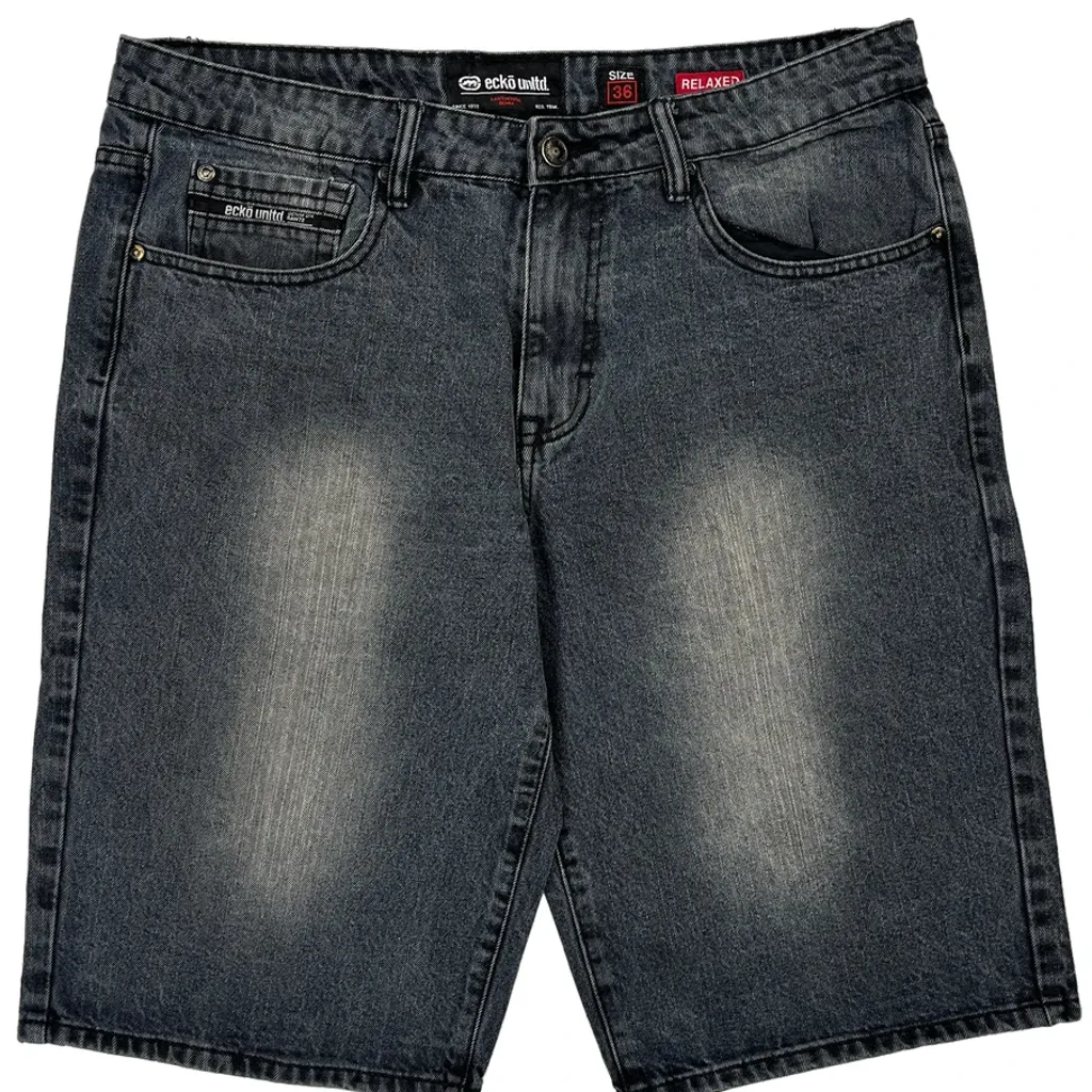 Ecko Unltd Denim Shorts - 36W 12L Grey Denim - Image 9