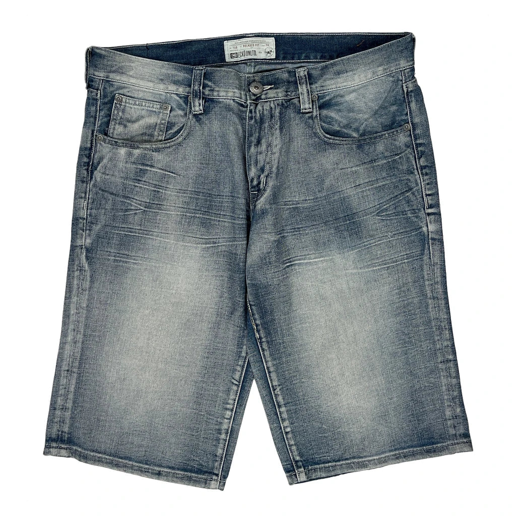 Ecko Unltd Denim Shorts - 36W 12L Light Wash Denim - Image 2