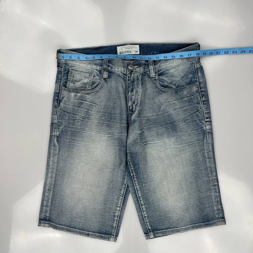 Ecko Unltd Denim Shorts - 36W 12L Light Wash Denim - Image 3