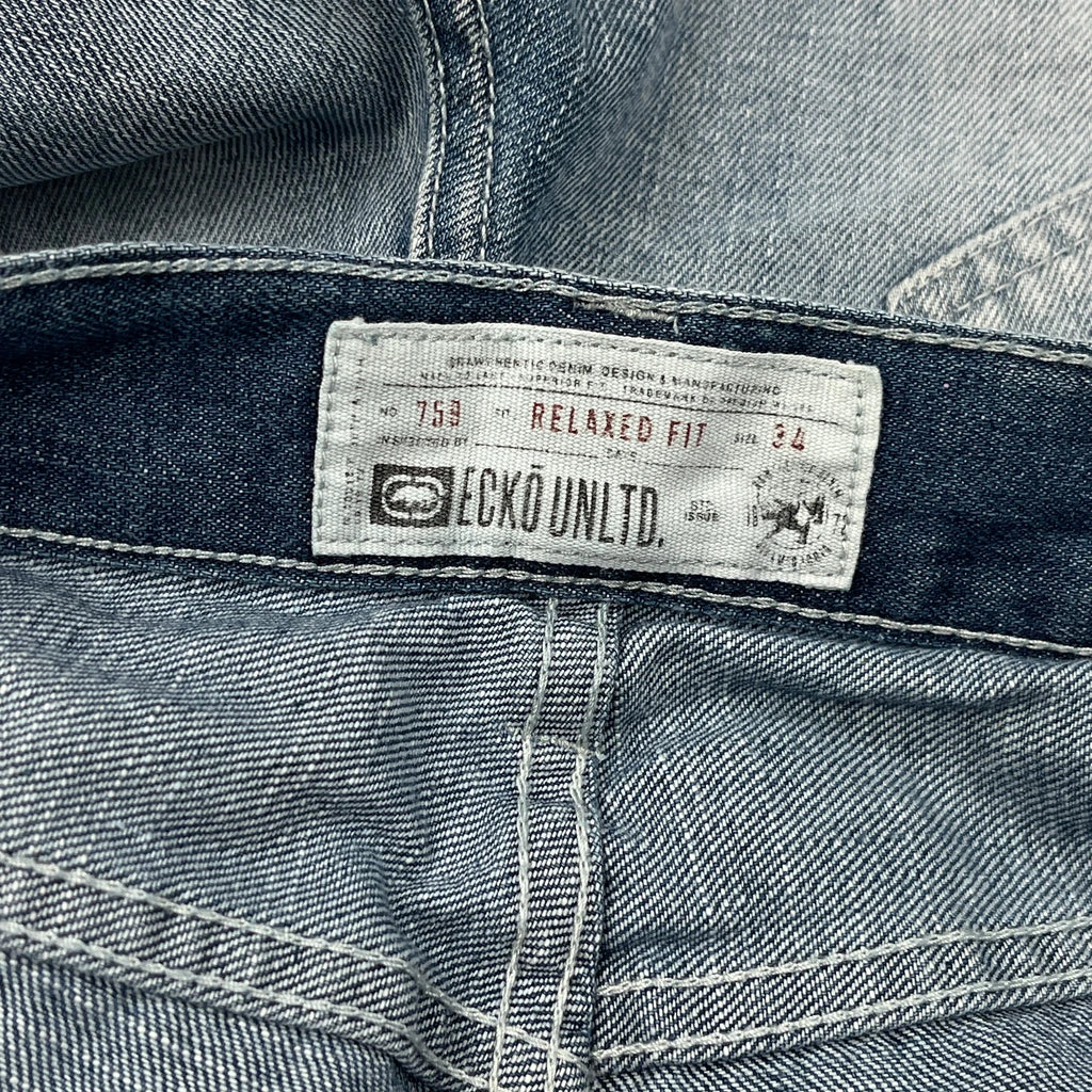 Ecko Unltd Denim Shorts - 36W 12L Light Wash Denim - Image 6