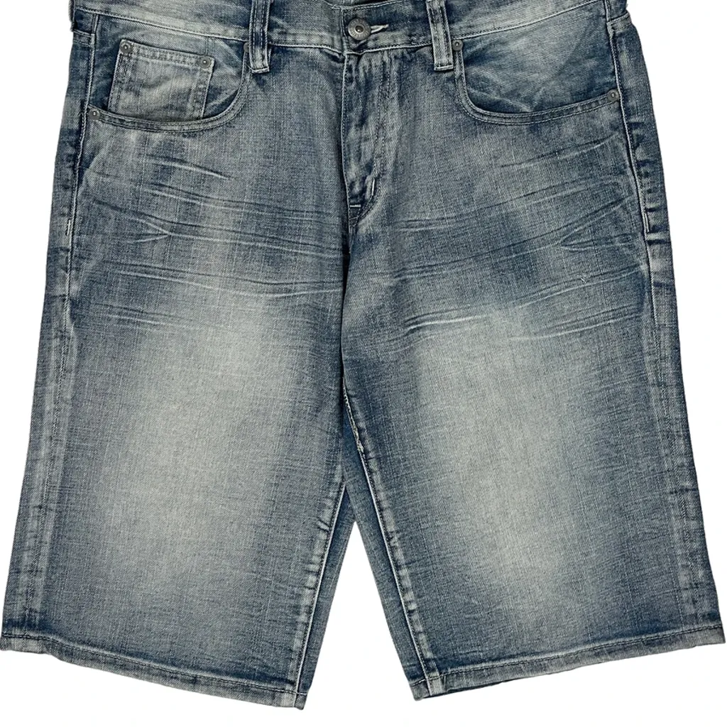 Ecko Unltd Denim Shorts - 36W 12L Light Wash Denim - Image 9