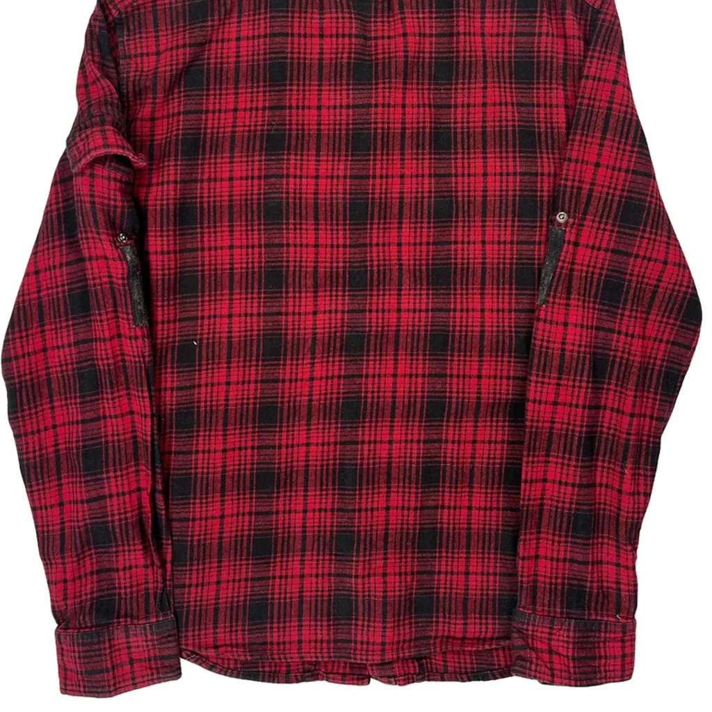 Ecko Unltd Checked Flannel Shirt - Large Red Cotton - Image 7