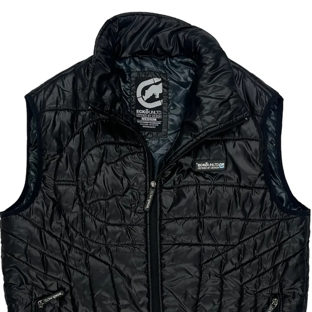 Ecko Unltd Gilet - Medium Black Polyester - Image 4