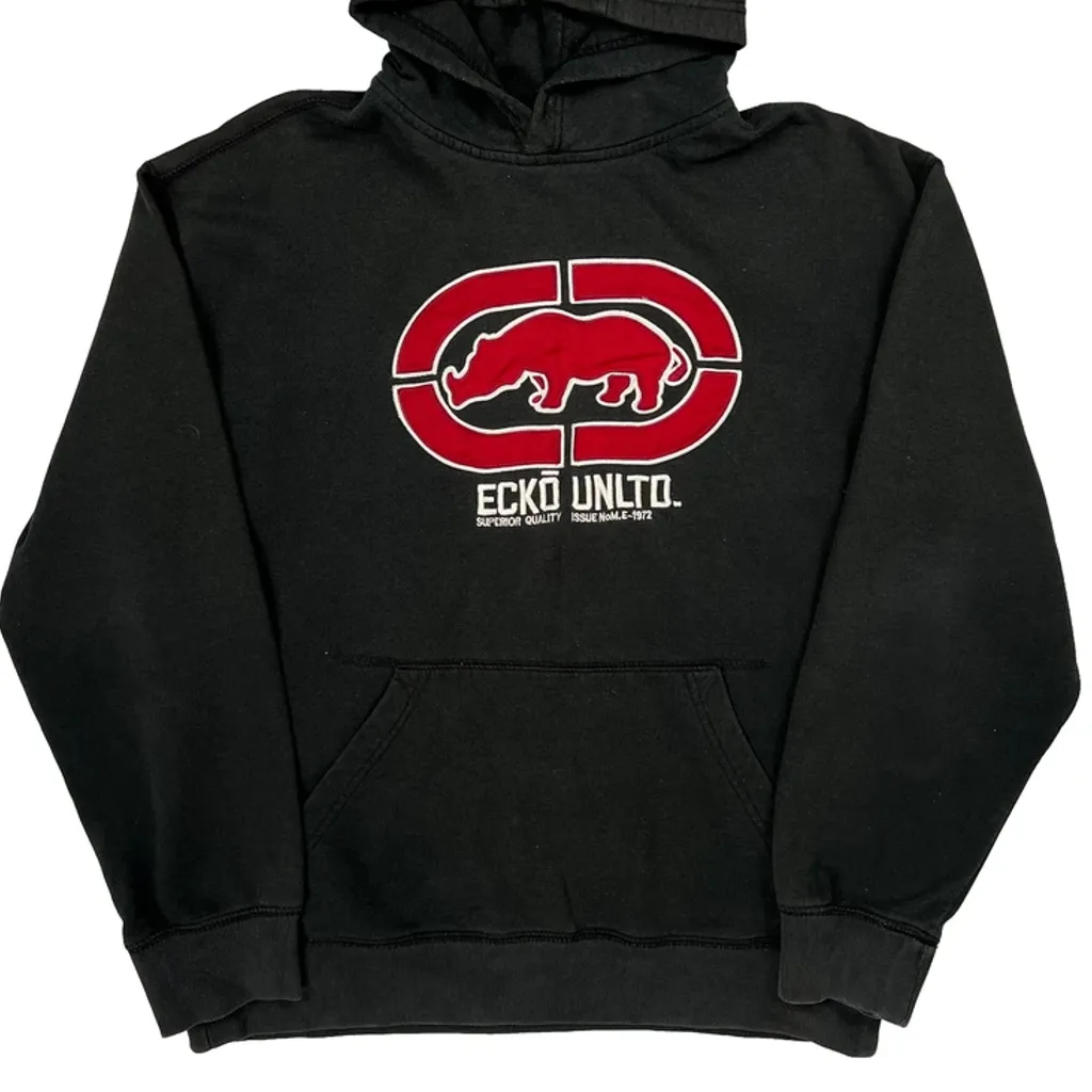 Ecko Unltd Hoodie - Large Black Cotton Blend - Image 5