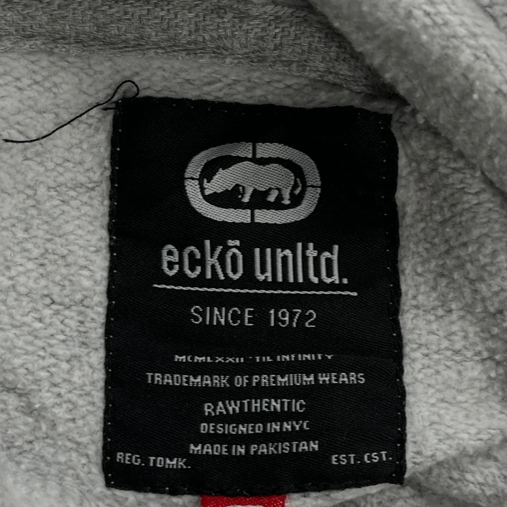 Ecko Unltd Hoodie - XL Grey Cotton - Image 3