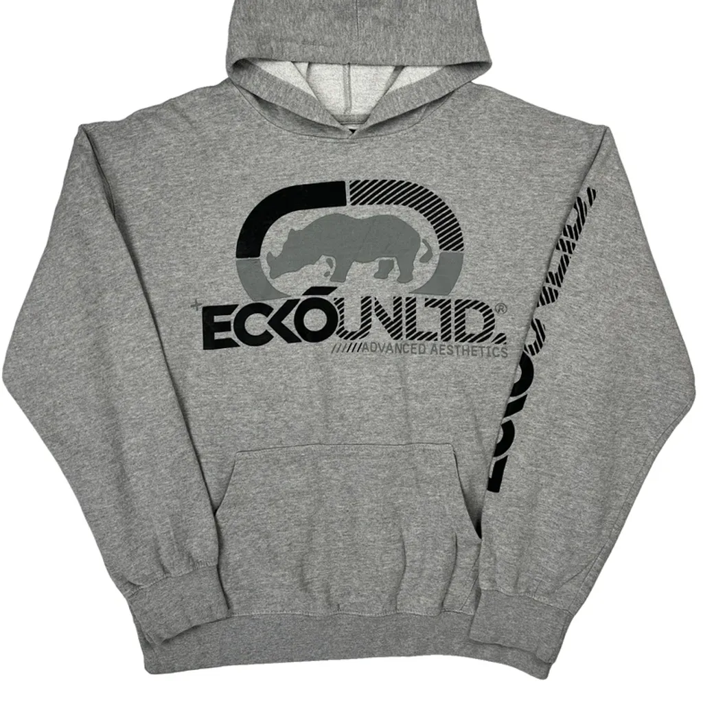 Ecko Unltd Hoodie - XL Grey Cotton - Image 5