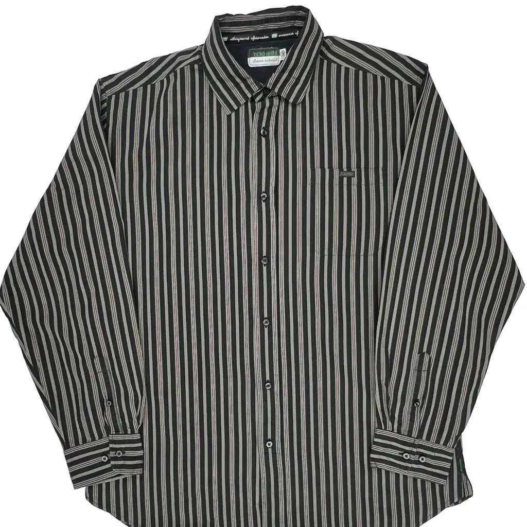 Ecko Unltd Striped Shirt - XL Black Cotton - Image 5