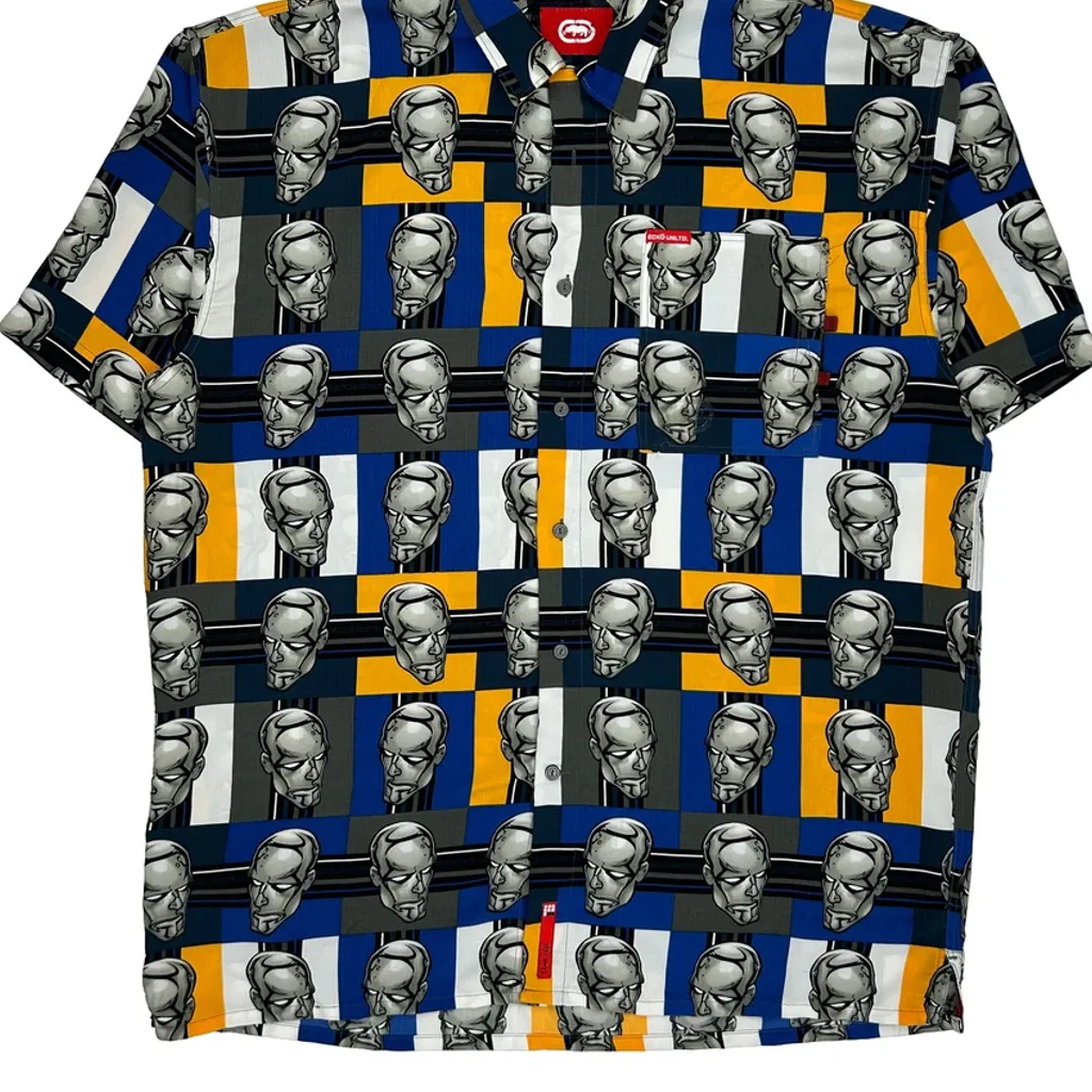 Ecko Unltd Graphic Shirt - 2XL Multicoloured Polyester - Image 4