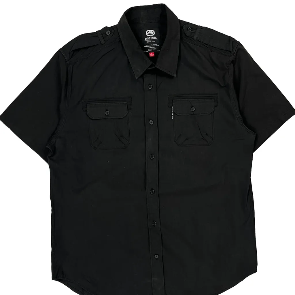 Ecko Unltd Short Sleeve Shirt - Large Black Cotton - Image 5
