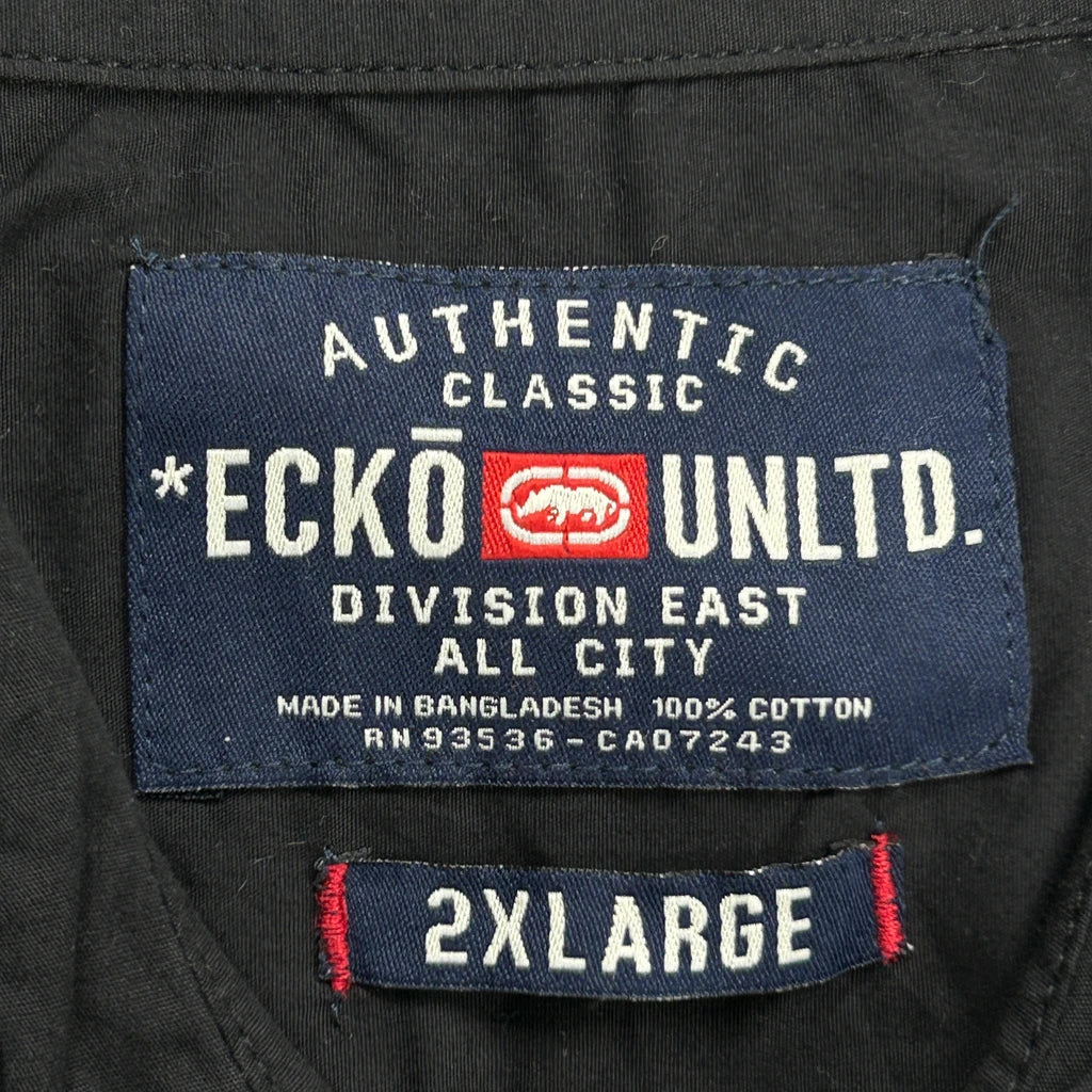 Ecko Unltd Short Sleeve Shirt - 2XL Black Cotton - Image 3
