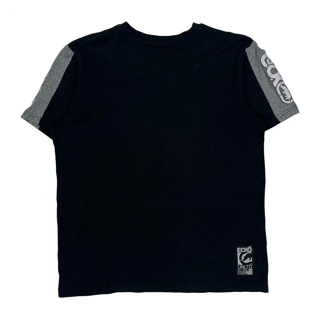 Ecko Unltd T-Shirt - Large Black Cotton Blend