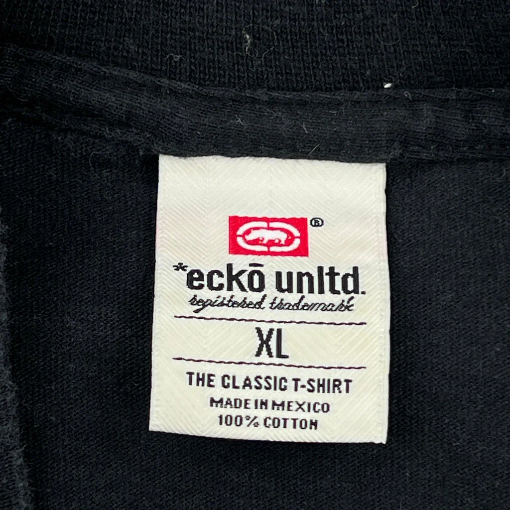 Ecko Unltd Graphic T-Shirt - XL Black Cotton - Image 3