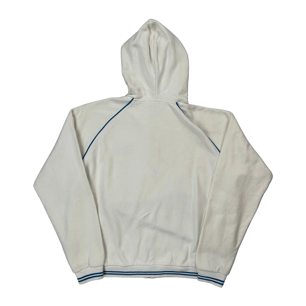 Edinburgh Hard Rock Cafe Full Zip Hoodie - Large White Cotton - Image 2
