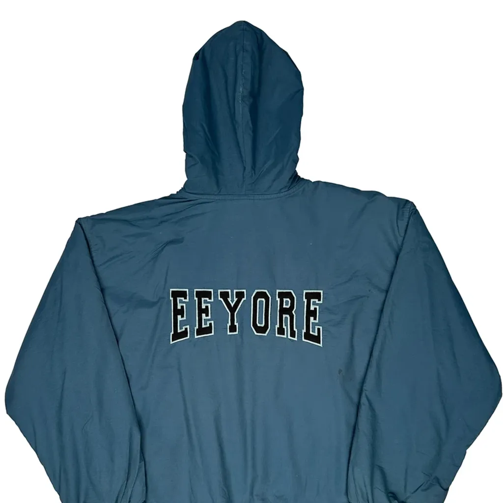 Eeyore Disney Cartoon Jacket - Large Blue Cotton Blend - Image 8