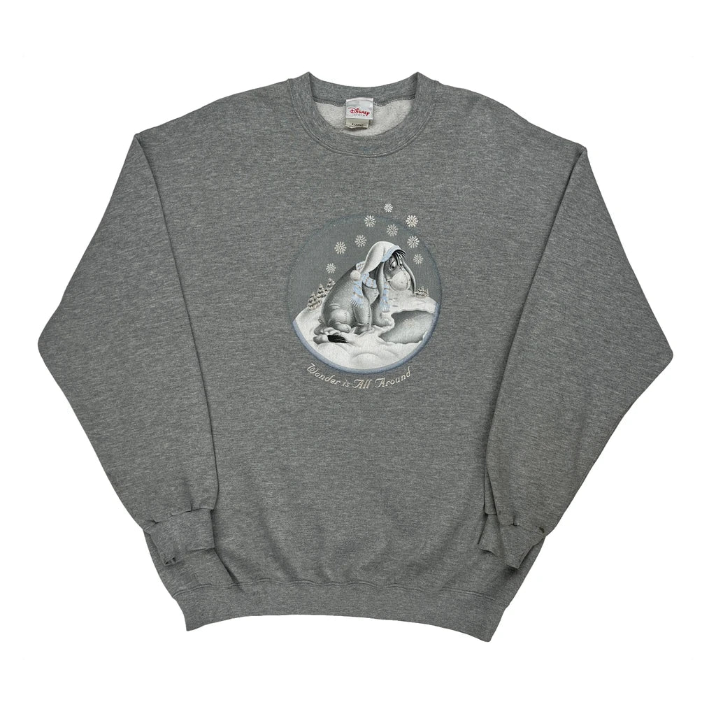 Eeyore Graphic Disney Graphic Sweatshirt - XL Grey Cotton