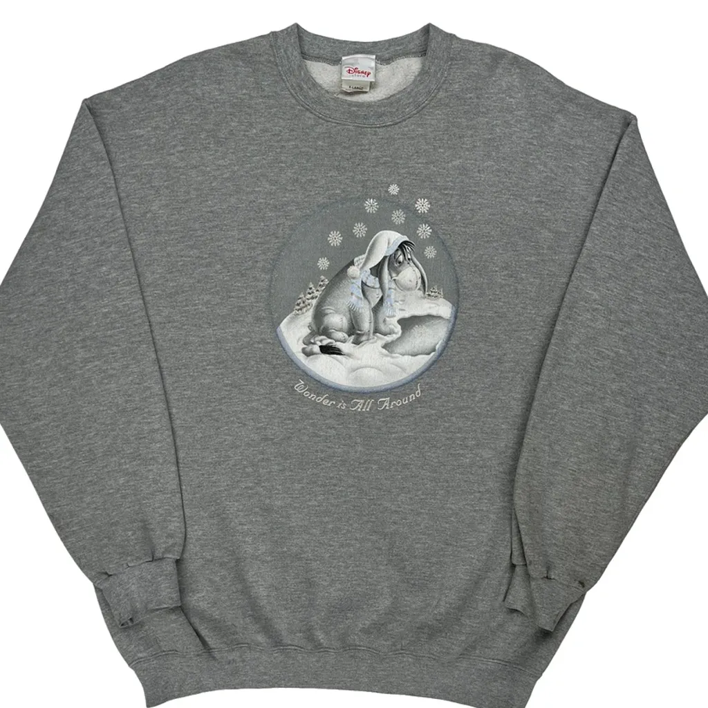 Eeyore Graphic Disney Graphic Sweatshirt - XL Grey Cotton - Image 6