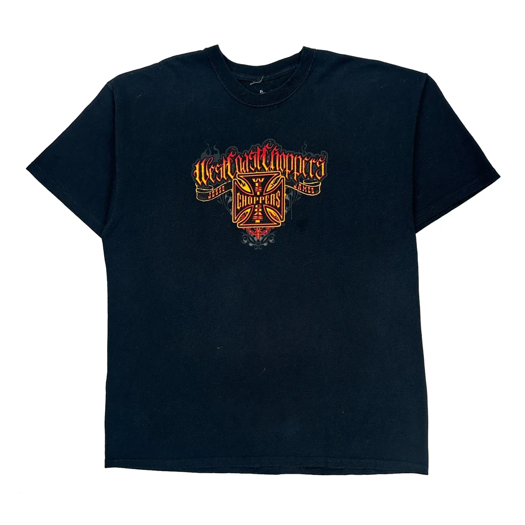 El Diablo West Coast Choppers Devil Graphic Motorcycle T-Shirt - XL Black Cotton - Image 2