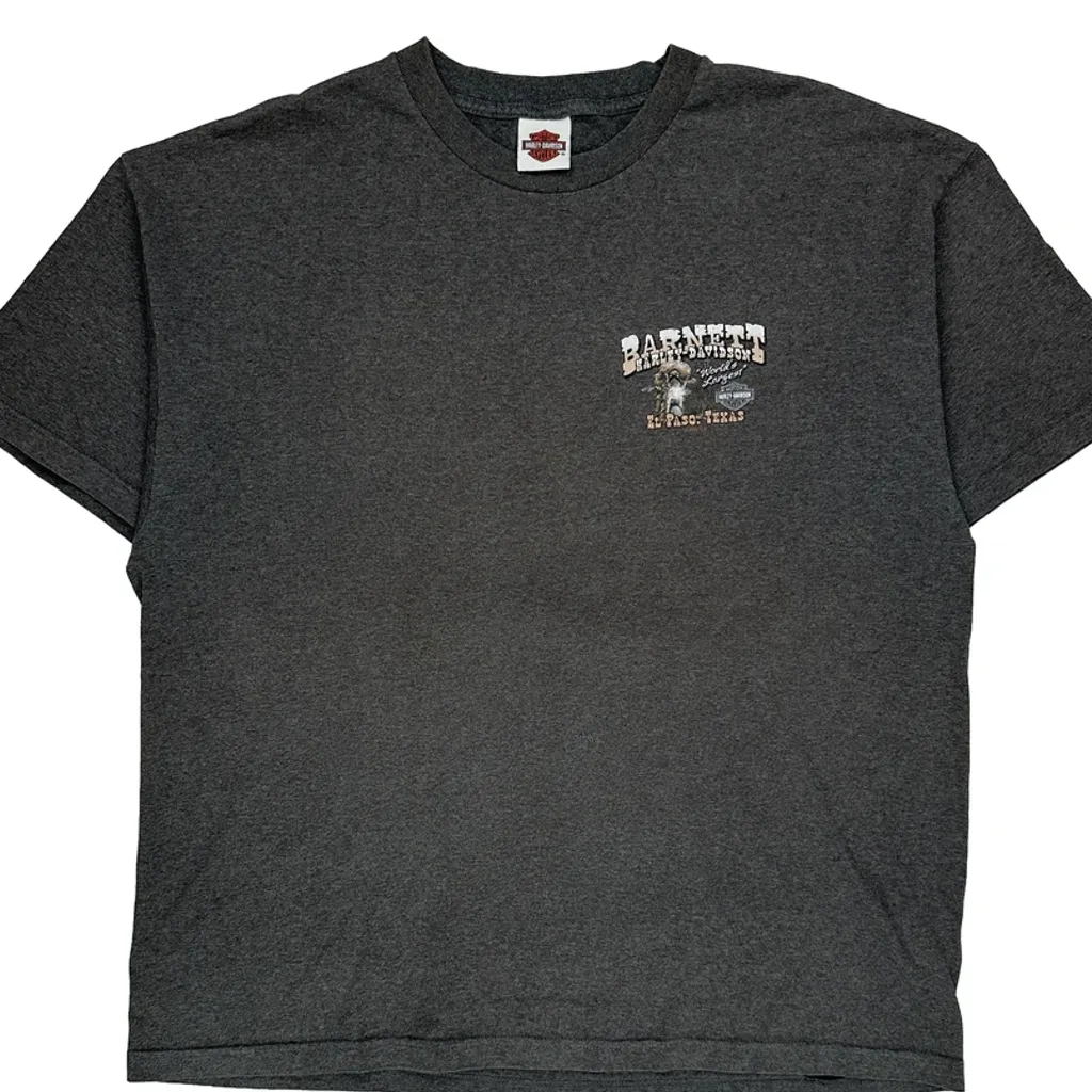 El Paso, Texas Harley Davidson T-Shirt - XL Grey Cotton - Image 5