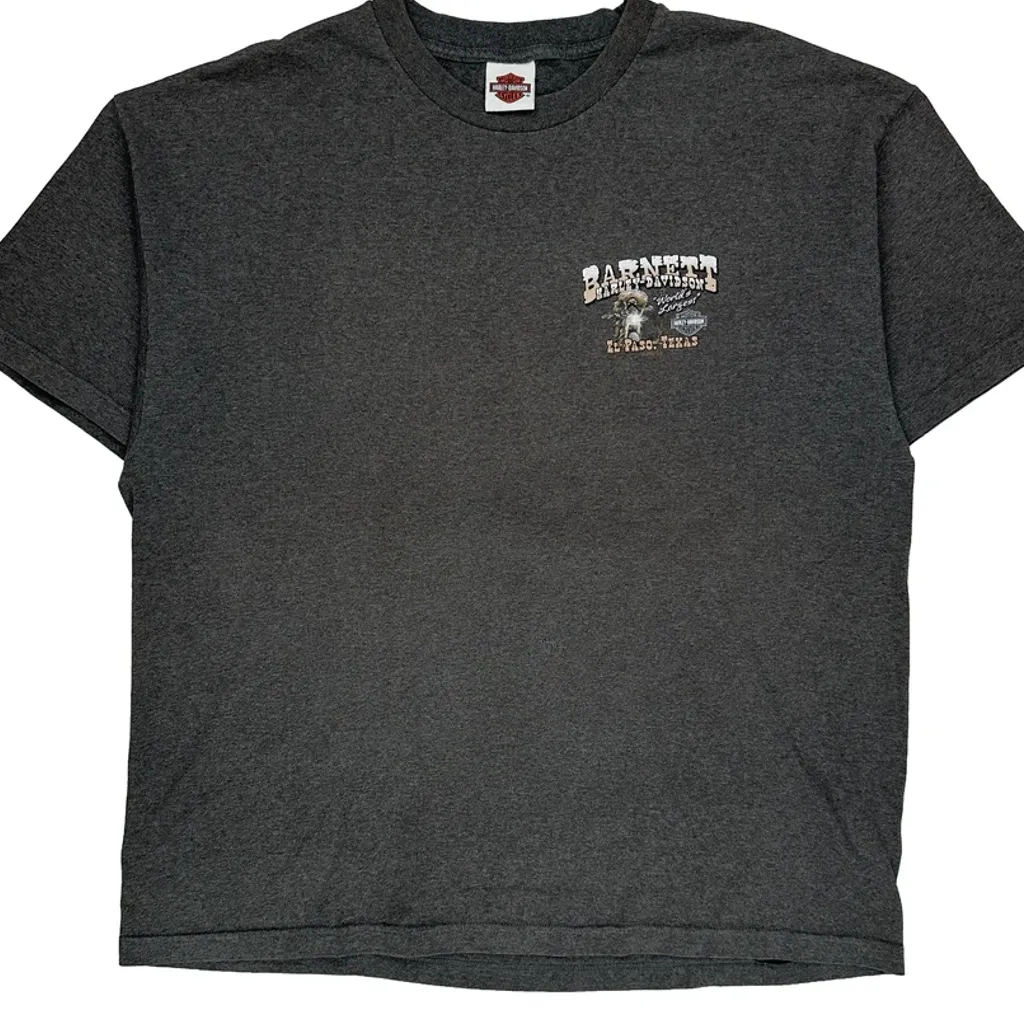 El Paso, Texas Harley Davidson T-Shirt - XL Grey Cotton - Image 6