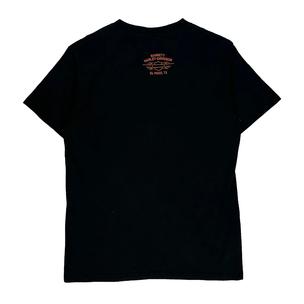 El Paso, Tx Harley Davidson Graphic T-Shirt - Large Black Cotton - Image 2