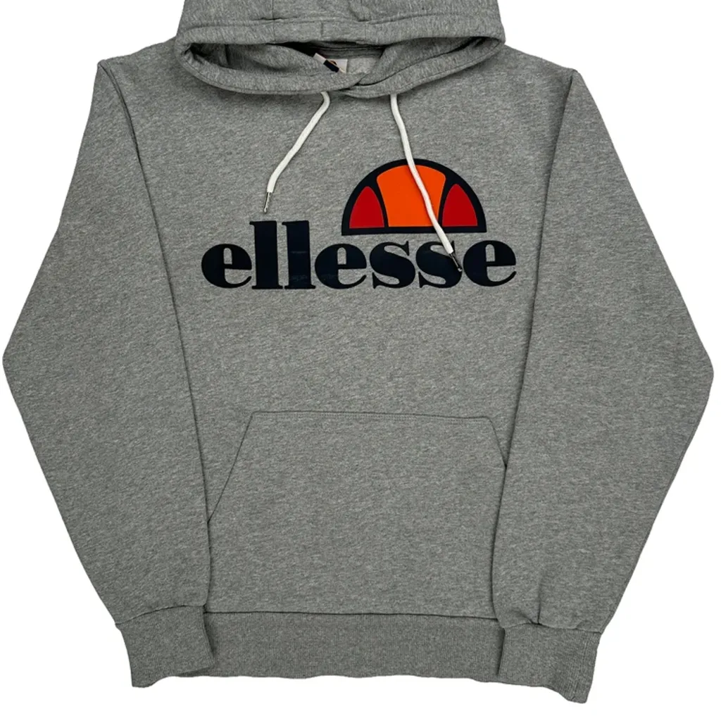 Ellesse Hoodie - Medium Grey Cotton Blend - Image 4