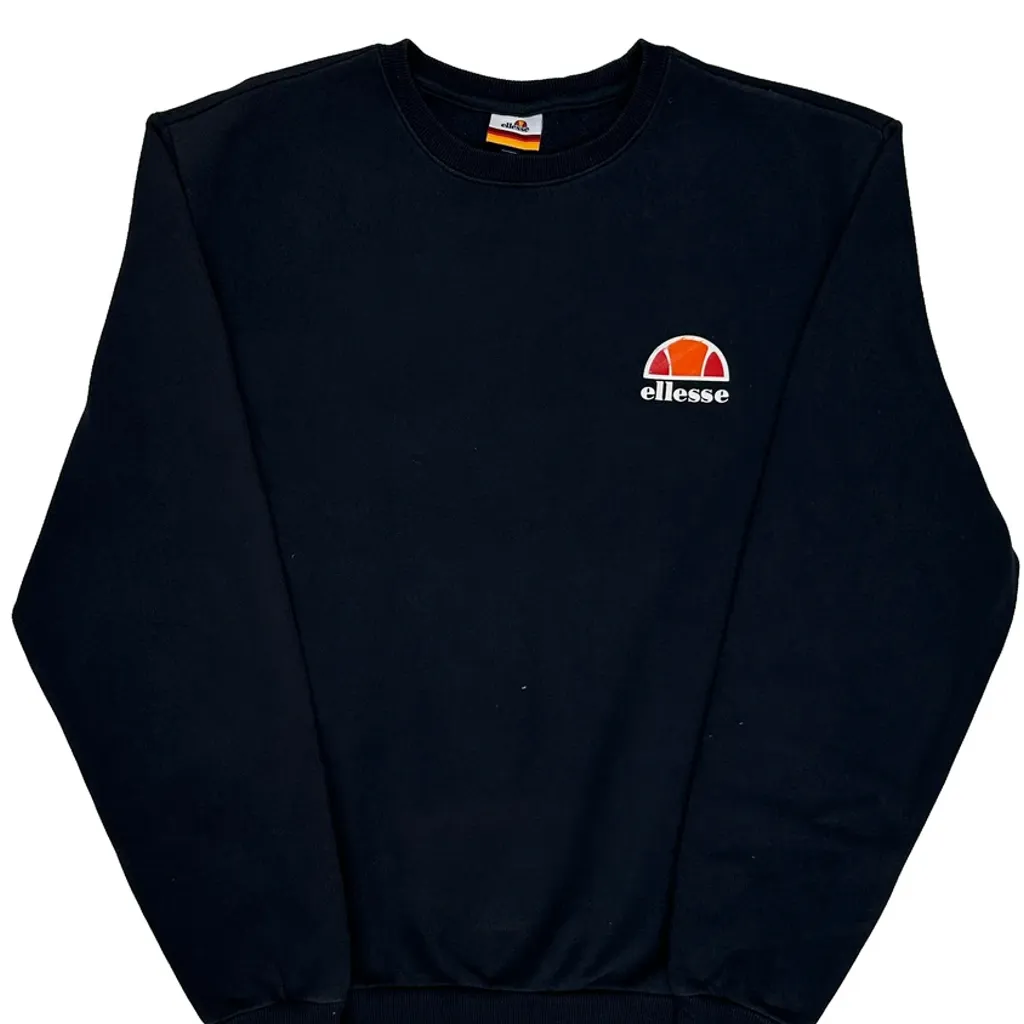 Ellesse Sweatshirt - Large Black Cotton - Image 7
