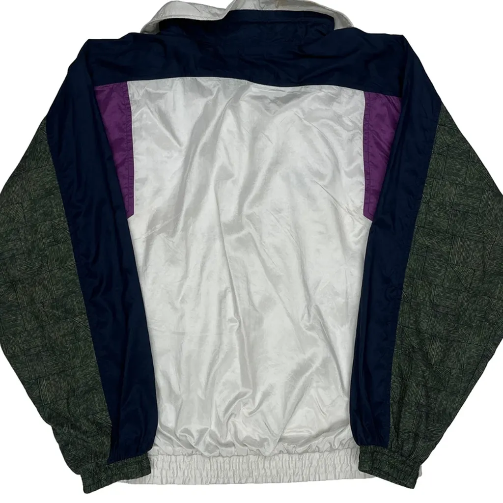 Ellesse Windbreaker - Small White Nylon - Image 6