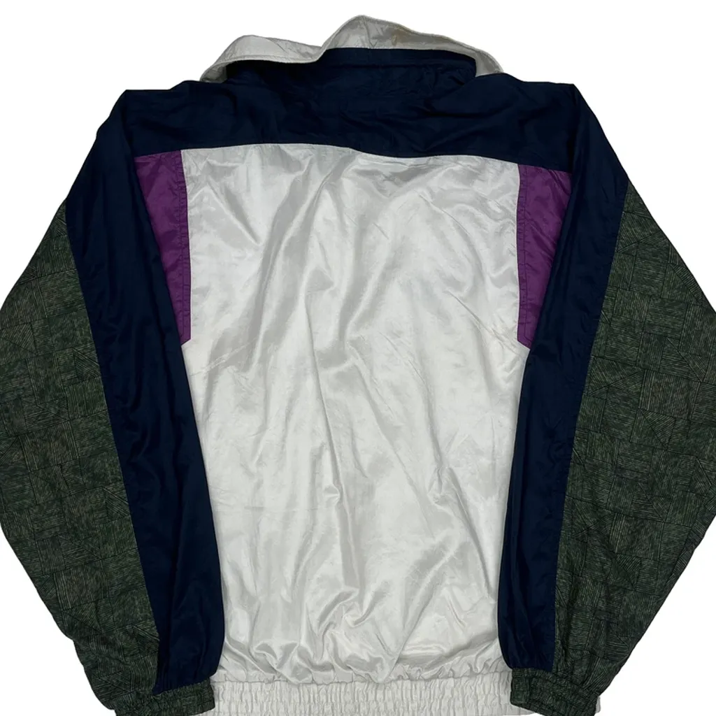 Ellesse Windbreaker - Small White Nylon - Image 7
