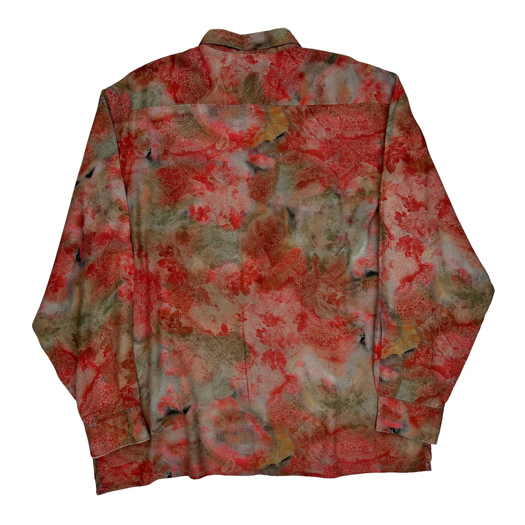 Elsbach Floral Shirt - XL Red Cotton - Image 2