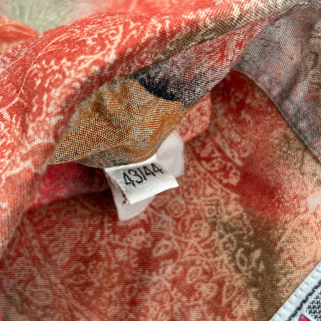 Elsbach Floral Shirt - XL Red Cotton - Image 4