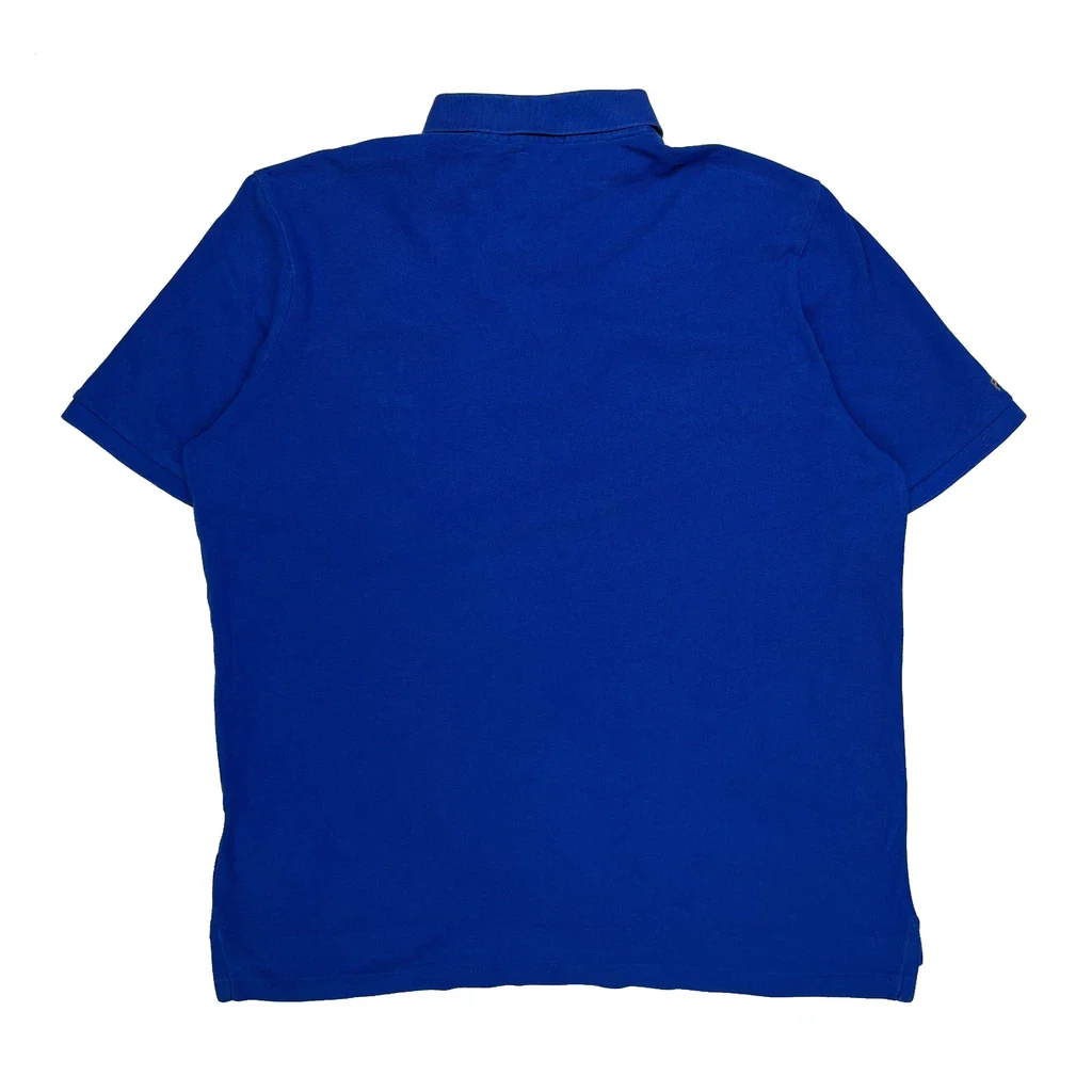 Embroidered Logo Polo By Ralph Lauren Polo Shirt - Large Blue Cotton - Image 2