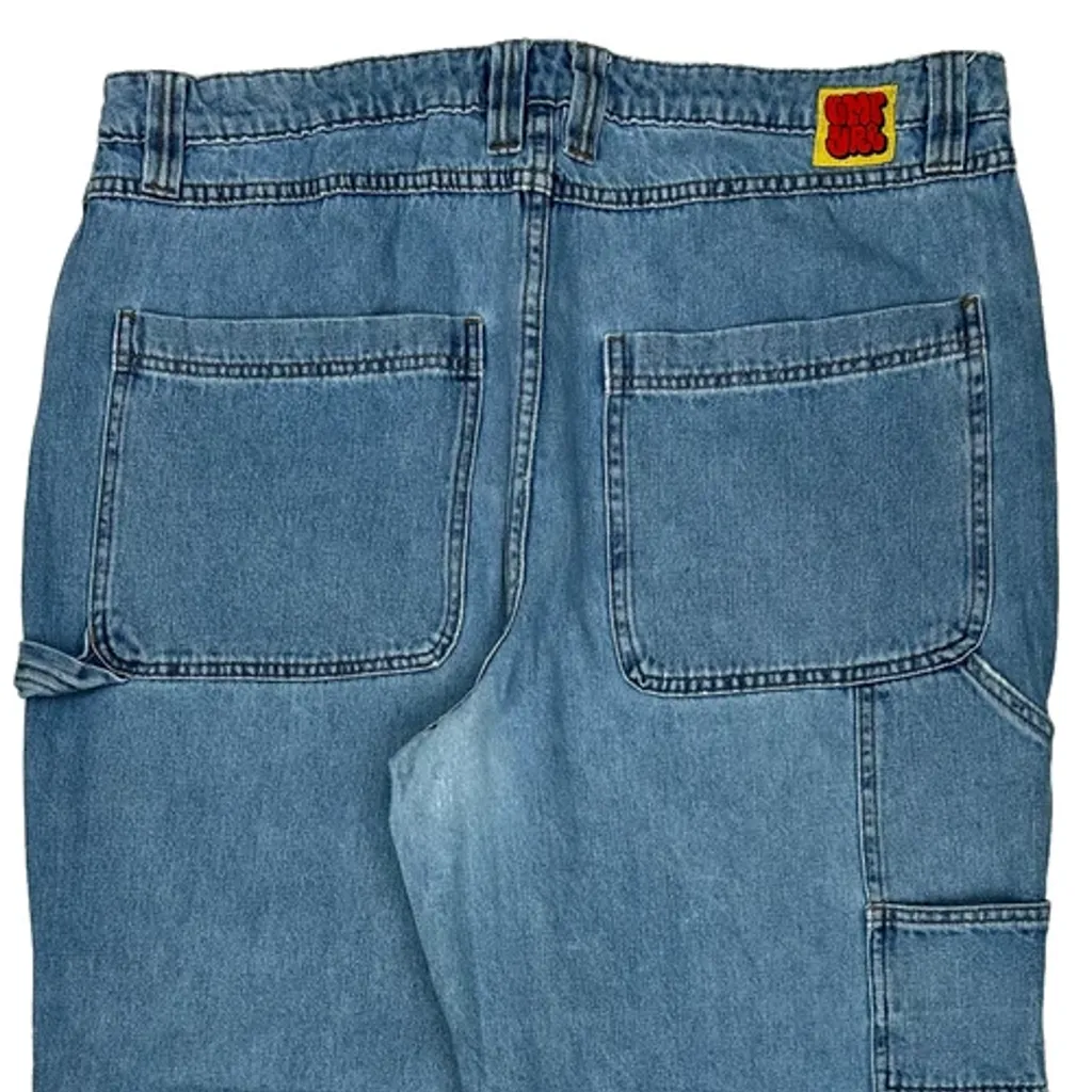 Empyre Double Knee Carpenter Jeans - 36W 30L Blue Denim - Image 7