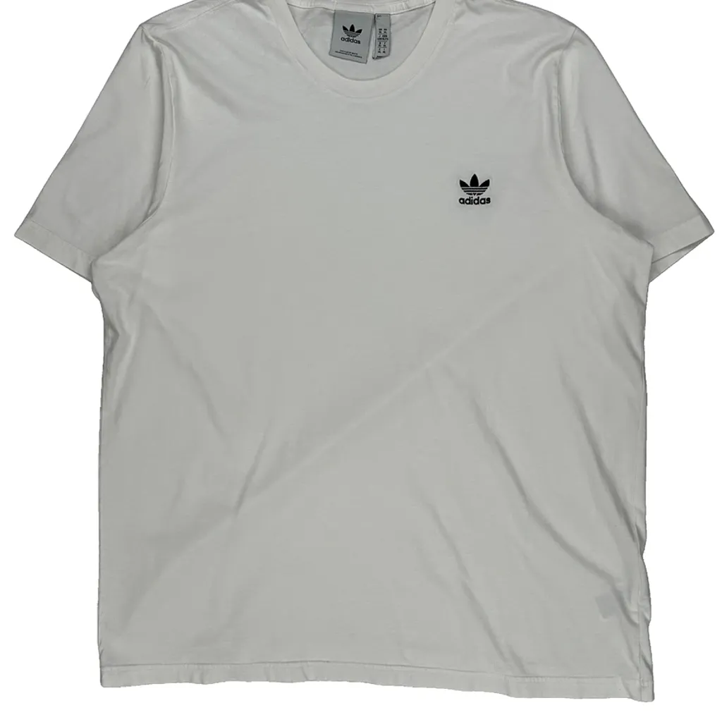 End Plastic Waste Adidas T-Shirt - XL White Cotton - Image 4