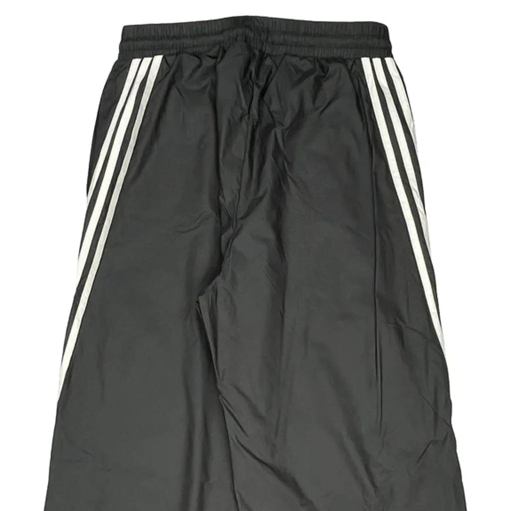 End Plastic Waste Adidas Wide Leg Tracksuit - Small Black Polyester - Image 7