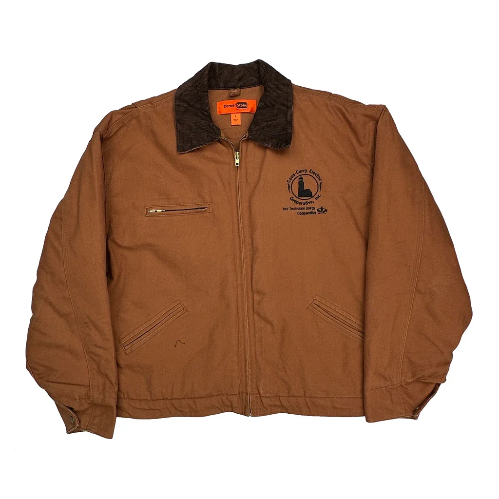 Energy Cooperative Port Authority Workwear Detroit Jacket - Large Brown Cotton