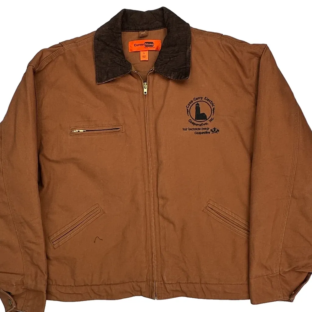 Energy Cooperative Port Authority Workwear Detroit Jacket - Large Brown Cotton - Image 4