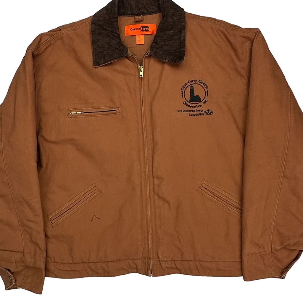 Energy Cooperative Port Authority Workwear Detroit Jacket - Large Brown Cotton - Image 5