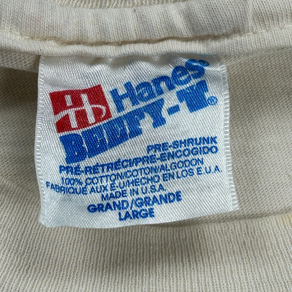 Energy & Environment Contest Hanes Graphic T-Shirt - Large Cream Cotton - Image 3