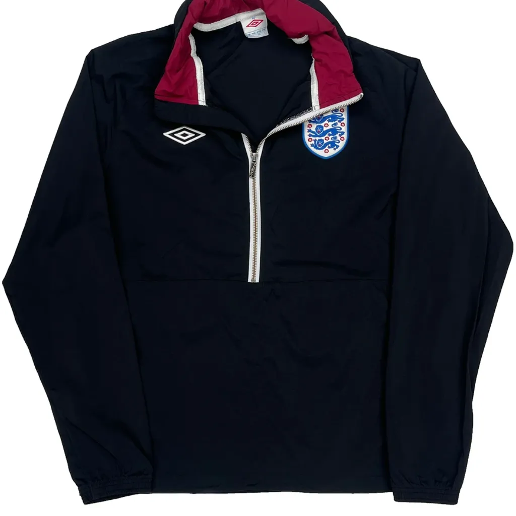 England National Team Umbro Windbreaker - Large Navy Polyester - Image 4