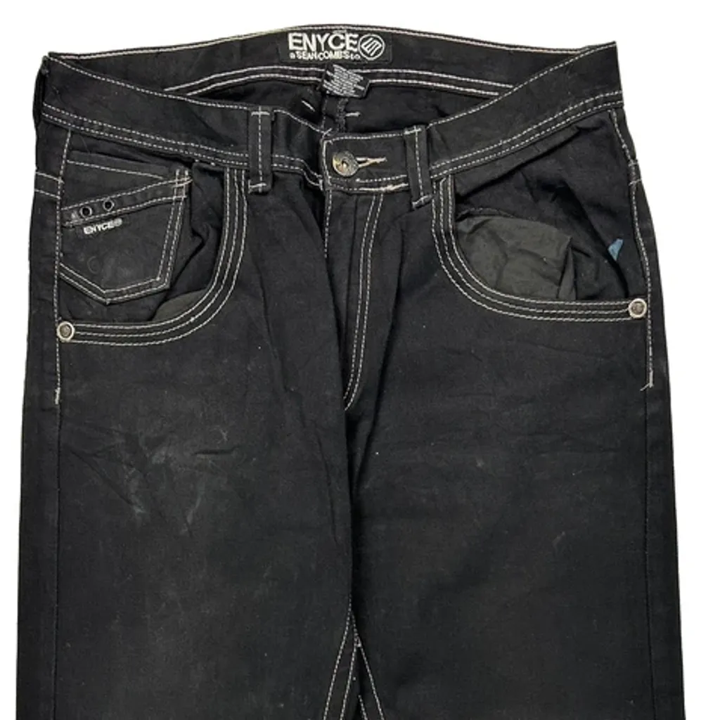 Enyce Studded Jeans - 33W 30L Black Cotton - Image 10
